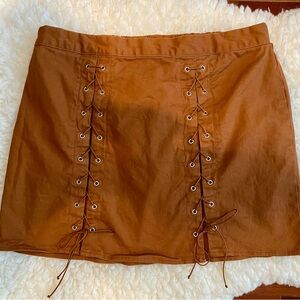 Wild Fable Brown Mini Skirt Size Large Perfect For Fall
